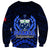 Samoa Independence Day Sweatshirt Ulafa Polynesian Unique Blue No2 LT9 - Polynesian Pride