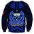 Samoa Independence Day Sweatshirt Ulafa Polynesian Unique Blue No3 LT9 - Polynesian Pride