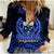 Samoa Independence Day Women Casual Shirt Ulafa Polynesian Unique Blue No3 LT9 Female Blue - Polynesian Pride