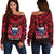 (Custom Personalised) Samoa Independence Day Off Shoulder Sweater Ulafa Polynesian Unique Red No1 LT9 Women Red - Polynesian Pride