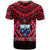 Custom Samoa Independence Day T Shirt Ulafa Polynesian Unique Red No1 LT9 - Polynesian Pride