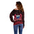 (Custom Personalised) Samoa Independence Day Off Shoulder Sweater Ulafa Polynesian Unique Red No2 LT9 - Polynesian Pride