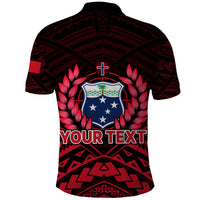 Custom Samoa Independence Day Polo Shirt Ulafa Polynesian Unique Red No2 LT9 - Polynesian Pride