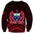 (Custom Personalised) Samoa Independence Day Sweatshirt Ulafa Polynesian Unique Red No2 LT9 - Polynesian Pride