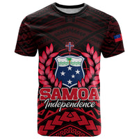 Custom Samoa Independence Day T Shirt Ulafa Polynesian Unique Red No2 LT9 Red - Polynesian Pride