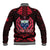 (Custom Personalised) Samoa Independence Day Baseball Jacket Ulafa Polynesian Unique Red No3 LT9 - Polynesian Pride