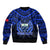 (Custom Personalised) Samoa Independence Day Bomber Jacket Ulafa Polynesian Unique Blue No1 LT9 - Polynesian Pride