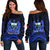 (Custom Personalised) Samoa Independence Day Off Shoulder Sweater Ulafa Polynesian Unique Blue No2 LT9 Women Blue - Polynesian Pride