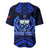 (Custom Personalised) Samoa Independence Day Baseball Jersey Ulafa Polynesian Unique Blue No3 LT9 - Polynesian Pride