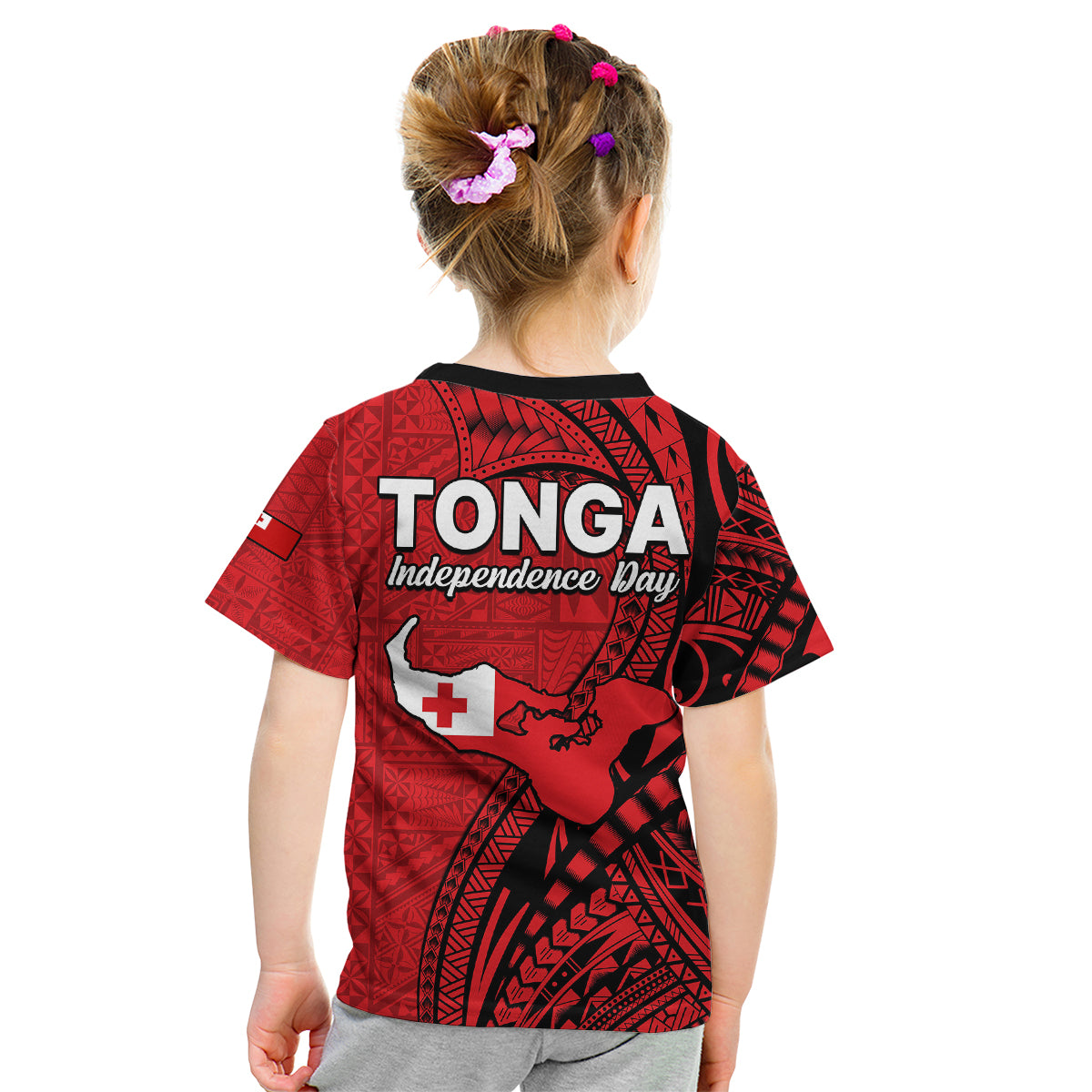 Tonga Independence Anniversary Kid T Shirt Tongan Tribal Pattern Unique Version LT9 - Polynesian Pride