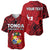 (Custom Personalised) Tonga Independence Anniversary Baseball Jersey Tongan Tribal Pattern Unique Version LT9 Red - Polynesian Pride