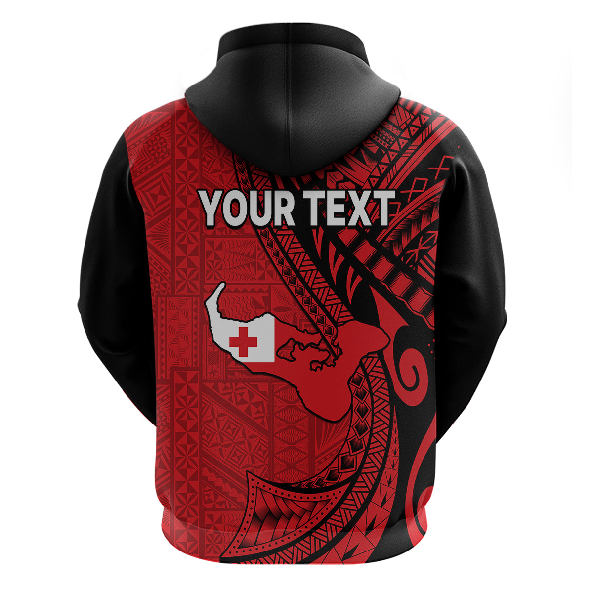 Custom Polynesian Tonga Hoodie Tribal Pattern Unique Version LT9 - Polynesian Pride