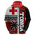 Tonga Kupesi Ngatu Hoodie Proud Tonga with Flag and Palm Tree LT9 - Polynesian Pride