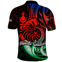 Custom New Caledonia Polo Shirt Emblem Nautilus Shell LT9 - Polynesian Pride