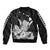 (Custom Personalised) Hawaii Shaka Sign Sleeve Zip Bomber Jacket Black Version LT9 - Polynesian Pride