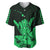 Hawaii Shaka Sign Baseball Jersey Green Version LT9 - Polynesian Pride