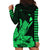 Hawaii Shaka Sign Hoodie Dress Green Version LT9 - Polynesian Pride