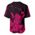 Hawaii Shaka Sign Baseball Jersey Pink Version LT9 - Polynesian Pride