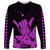 Hawaii Shaka Sign Long Sleeve Shirt Purple Version LT9 Unisex Purple - Polynesian Pride