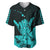 Hawaii Shaka Sign Baseball Jersey Turquoise Version LT9 - Polynesian Pride