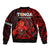 Tonga ANZAC Day Bomber Jacket Lest We Forget Red Version LT9 - Polynesian Pride