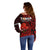 Tonga ANZAC Day Off Shoulder Sweater Lest We Forget Red Version LT9 - Polynesian Pride