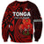 Tonga ANZAC Day Sweatshirt Lest We Forget Red Version LT9 Unisex Red - Polynesian Pride