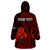 (Custom Personalised) Tonga ANZAC Day Wearable Blanket Hoodie Lest We Forget Red Version LT9 - Polynesian Pride