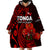 (Custom Personalised) Tonga ANZAC Day Wearable Blanket Hoodie Lest We Forget Red Version LT9 - Polynesian Pride