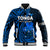 Tonga ANZAC Day Baseball Jacket Lest We Forget Blue Version LT9 Unisex Blue - Polynesian Pride