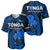 Tonga ANZAC Day Baseball Jersey Lest We Forget Blue Version LT9 Blue - Polynesian Pride