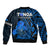 Tonga ANZAC Day Bomber Jacket Lest We Forget Blue Version LT9 - Polynesian Pride