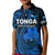 Tonga ANZAC Day Kid Polo Shirt Lest We Forget Blue Version LT9 Kid Blue - Polynesian Pride