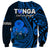 Tonga ANZAC Day Sweatshirt Lest We Forget Blue Version LT9 - Polynesian Pride