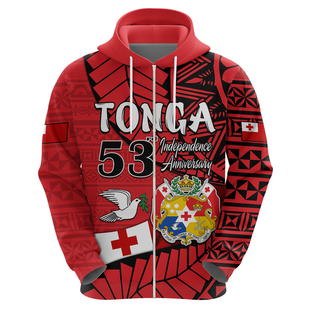Tonga Hoodie Emancipation Day Happy 53rd Independence Anniversary LT9 - Polynesian Pride