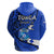 Tonga Hoodie Emancipation Day Happy 53rd Independence Anniversary Blue Version LT9 - Polynesian Pride