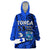 Tonga Emancipation Day Wearable Blanket Hoodie Happy 53rd Independence Anniversary Blue Version LT9 One Size Blue - Polynesian Pride