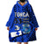 (Custom Personalised) Tonga Emancipation Day Wearable Blanket Hoodie Happy 53rd Independence Anniversary Blue Version LT9 - Polynesian Pride