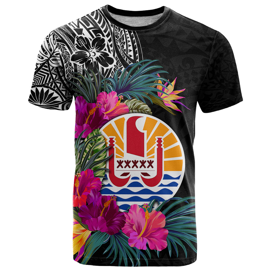 Tahiti Island T Shirt French Polynesian Tropical LT9 Black - Polynesian Pride