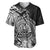 Polynesian Tahiti Island Baseball Jersey The Wave of Water - Black LT9 - Polynesian Pride