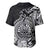 Polynesian Tahiti Island Baseball Jersey The Wave of Water - Black LT9 - Polynesian Pride