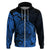 Polynesian Tahiti Island Hoodie The Wave of Water Blue LT9 - Polynesian Pride