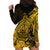 Polynesian Tahiti Island Hoodie Dress The Wave of Water - Gold LT9 - Polynesian Pride