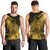 Polynesian Tahiti Island Men Tank Top The Wave of Water - Gold LT9 - Polynesian Pride