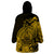 Polynesian Tahiti Island Wearable Blanket Hoodie The Wave of Water - Gold LT9 - Polynesian Pride