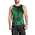 Polynesian Tahiti Island Men Tank Top The Wave of Water - Green LT9 - Polynesian Pride