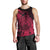 Polynesian Tahiti Island Men Tank Top The Wave of Water - Pink LT9 - Polynesian Pride