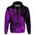 Polynesian Tahiti Island Hoodie The Wave of Water Purple LT9 - Polynesian Pride