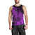 Polynesian Tahiti Island Men Tank Top The Wave of Water - Purple LT9 - Polynesian Pride