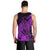 Polynesian Tahiti Island Men Tank Top The Wave of Water - Purple LT9 - Polynesian Pride